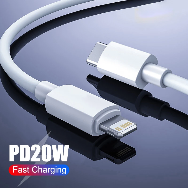 

20W PD Fast Charging Lightning Cable To Type C for IPhone 11 13 14 Pro Max Mini Plus Charger Cable Data Line Phone Accessories