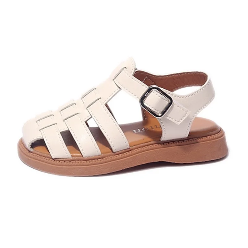 

Kruleepo, сандалии-гладиаторы для девочек, тапочки для детей, детей, малышей, ПУ, кожа, резина, противоскользящие, Повседневная пляжная обувь