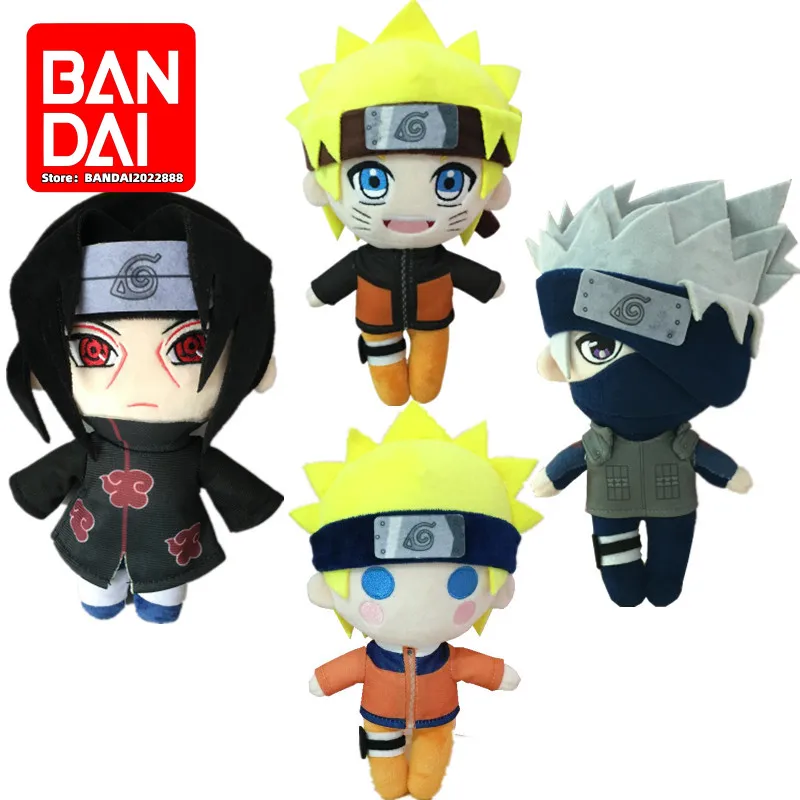 

NARUTO 20CM Anime Naruto Q Version Uzumaki Naruto Kakashi Uchiha Itachi Bijuu Kurama Kyuubi Nine-tailed Fox Plush Doll Kids