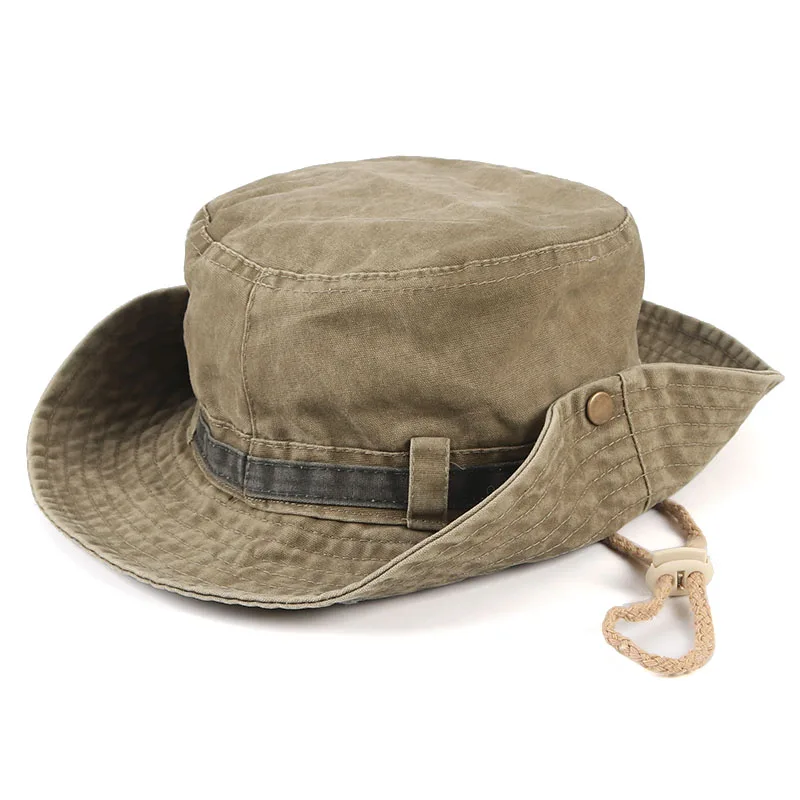 

Men's Panama Hat Women Bucket Hat 2022 Summer Outdoor Tactical Jungle Fishing Fisherman Sun Hats Bob Homme