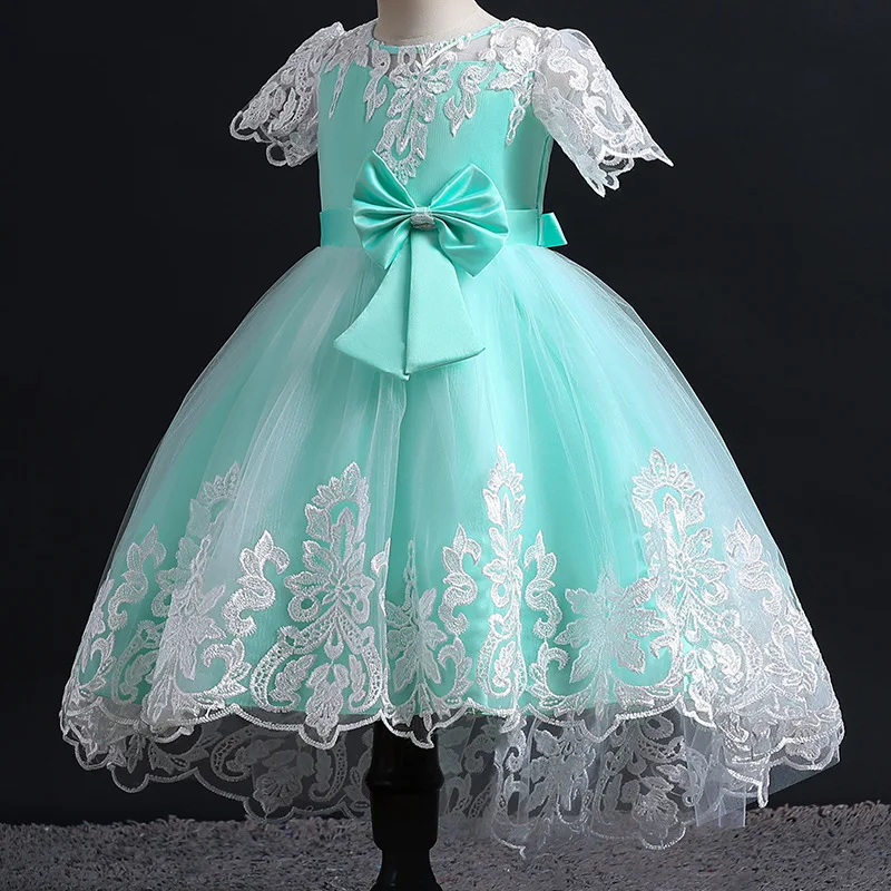 

2022 Summer New Girls Dress Children's Clothing Teenager Girls Birthday Party Princess Dress For Girl Ball Gown Kids Vestidos 8Y