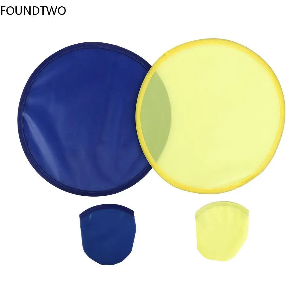 

Portable Collapsible Fans Summer Round for Beach Lawn Hand Fan Kid Outdoor Folding Fans Round Flying Disk