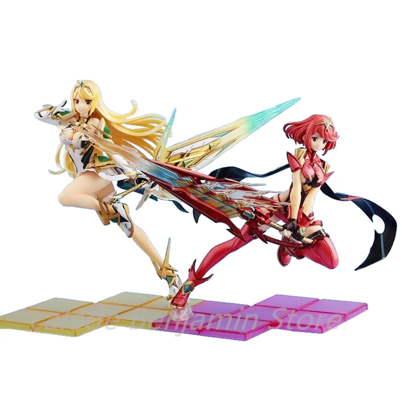 

Игрушечные фигурки для привлекательных девушек Xenoblade летопицы 2 Hikari Mythra / Pyra Homura ПВХ Коллекционная модель статуя аниме фигурка игрушка
