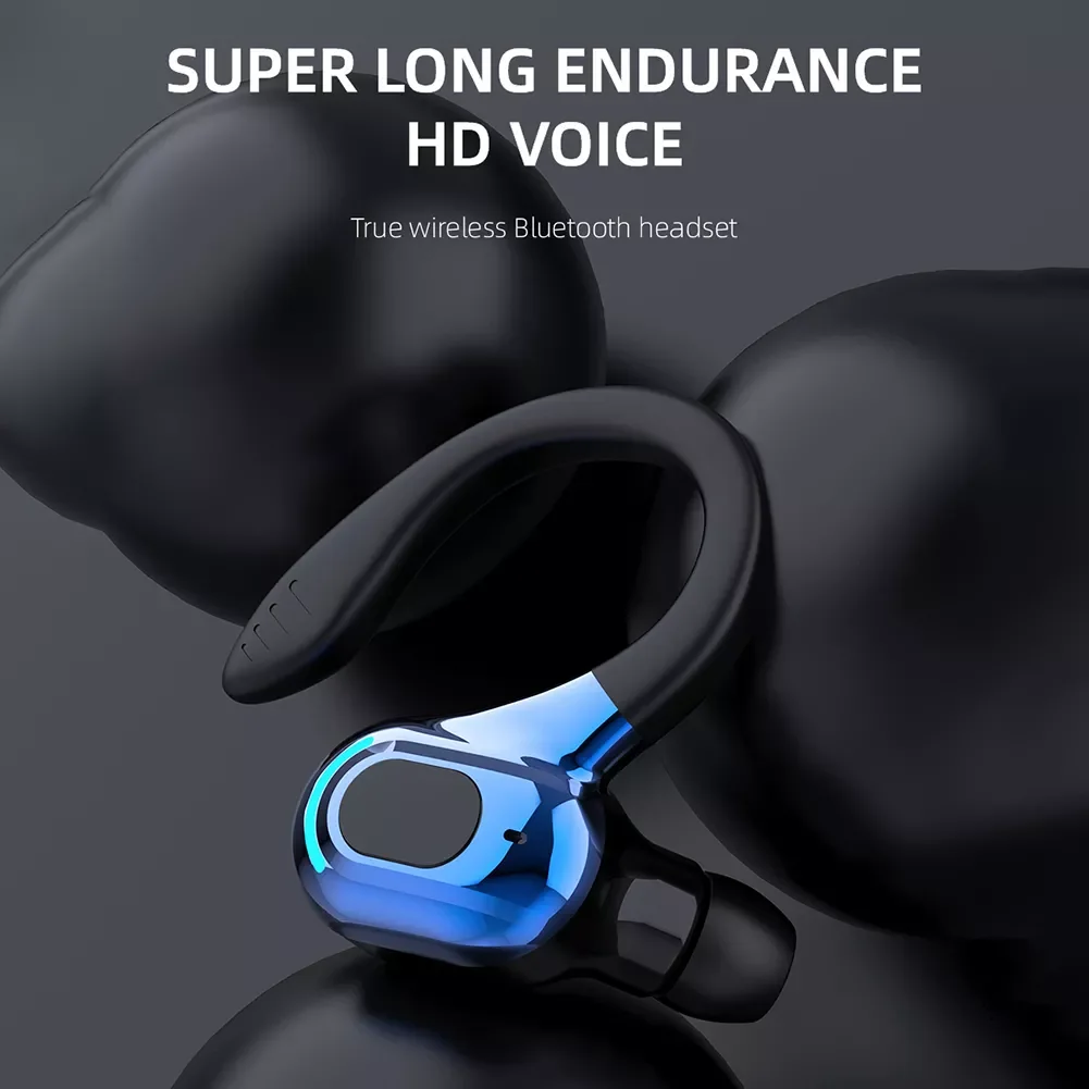 

M-F8 Waterproof Hanging Single Ear Earbuds Bluetooth-compatible 5.2 Noise Cancelling Sports Wireless Business Headphones Headset