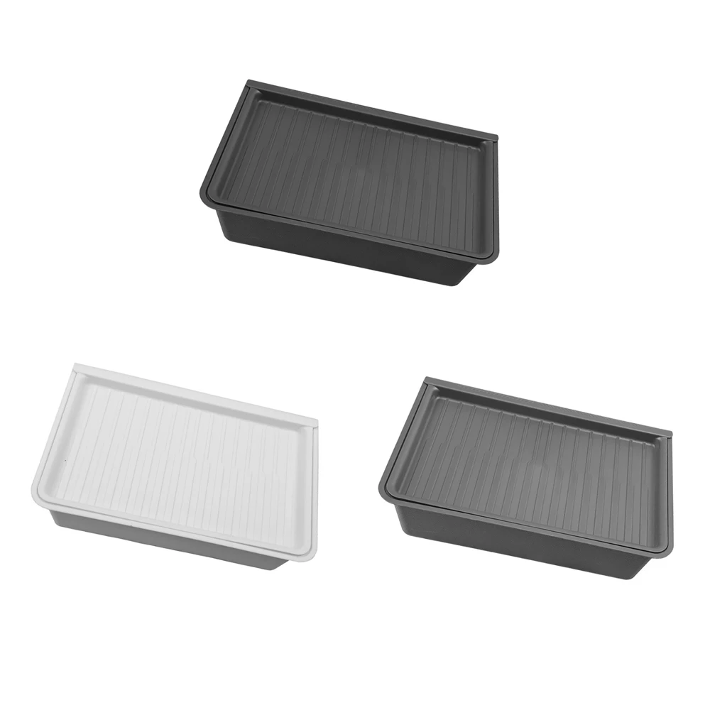 Для Tesla Model Y 2023 ящик для хранения под сиденьем белый органайзер из ТПЭ с крышкой