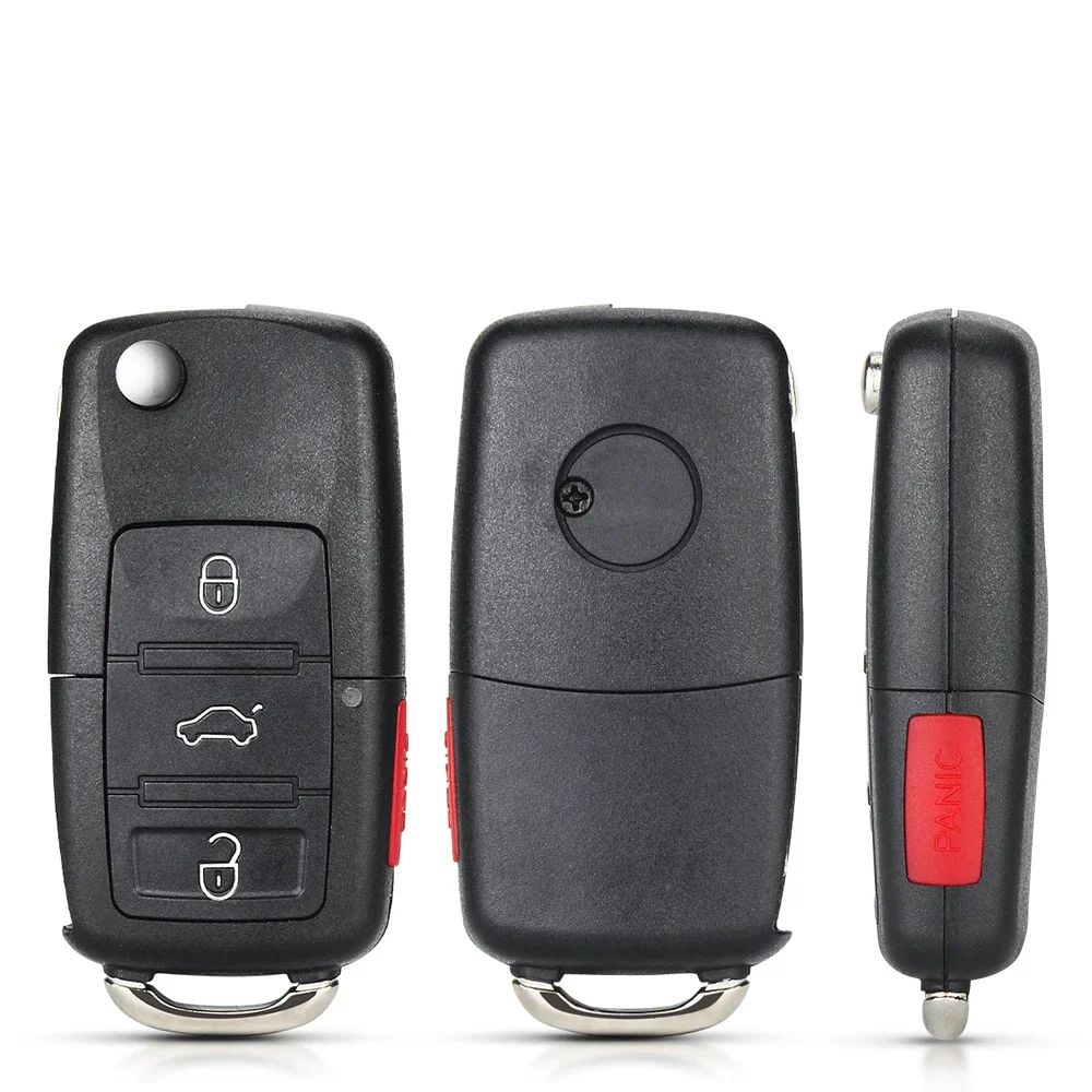 

Сменный Чехол KEYYOU для Volkswagen Golf Mk6 Tiguan Polo Passat CC SEAT Skoda Octavia, складной чехол для автомобильного ключа с 3 кнопками