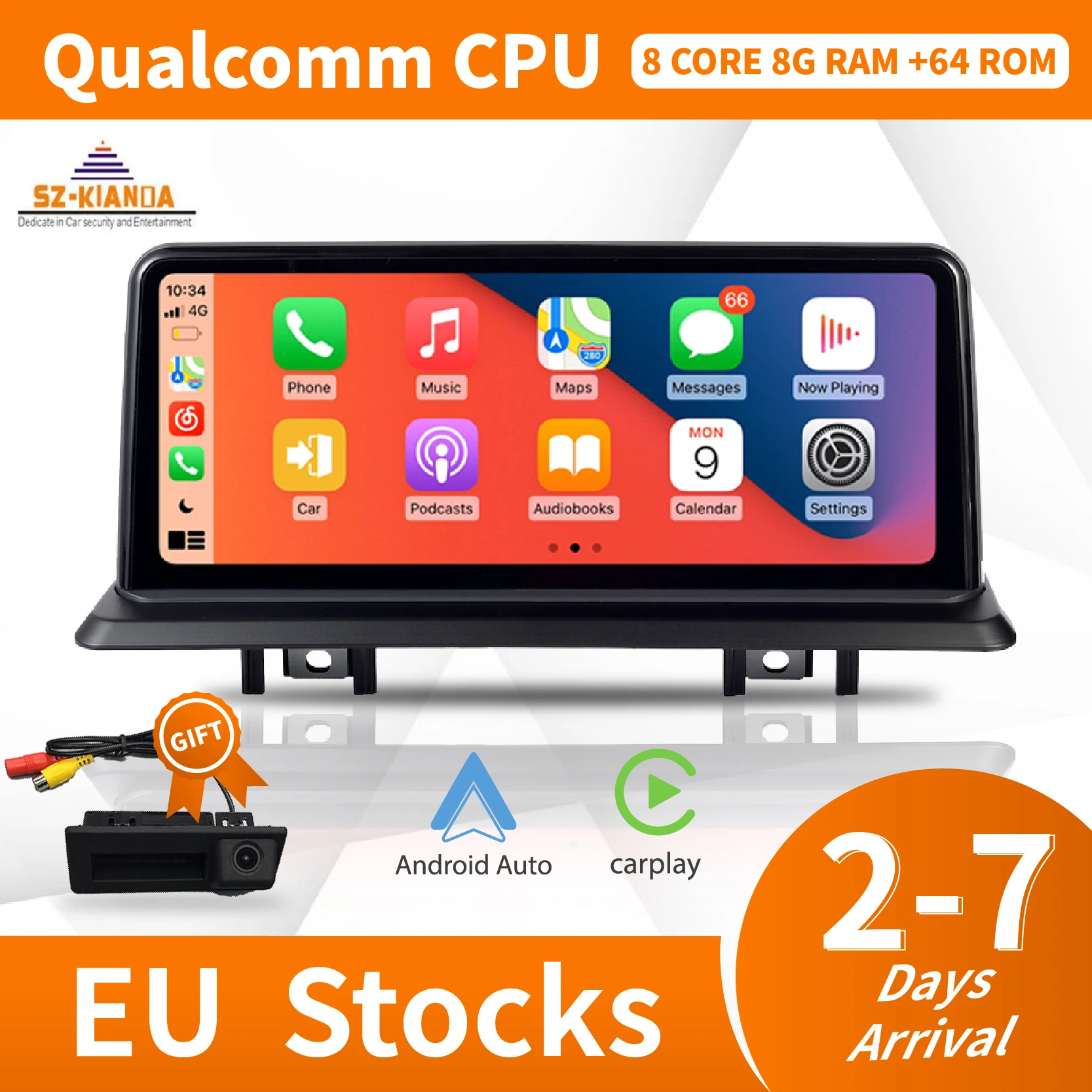 10.25'' Android 12 Car GPS Navigation for BMW 1 Series 120i E81 E82 E87 E88 8G RAM 64G ROM 8 core Idrive radio audio - купить по