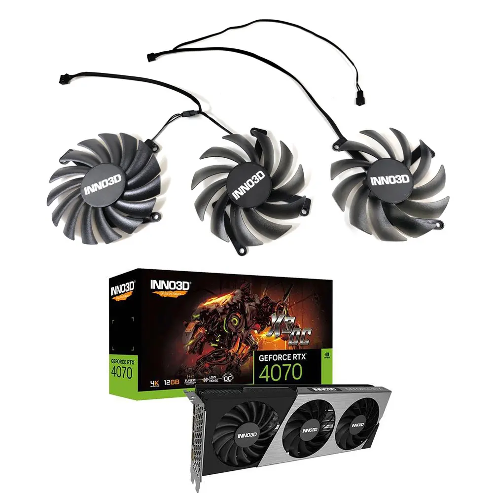 Новый 3 шт. 85 мм вентилятор для графического процессора INNO3D RTX4070 CF-12910S 4070ti X3 OC
