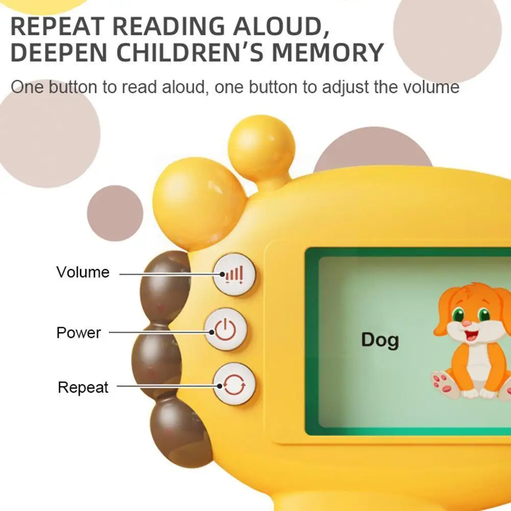 

English Giraffe Card Reader Early Childhood Education Mini Letter Learning Machine Musical Toys For Boys And Girls I7o2