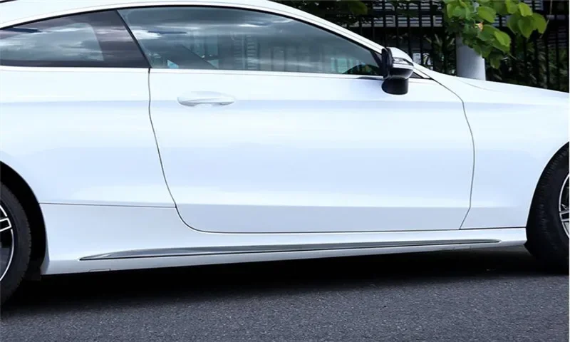 Комплект юбок для боковой двери 2 шт. крышка губ Mercedes Benz C Class W205 C205 X205 AMG Sedan/Coupe/Wagon