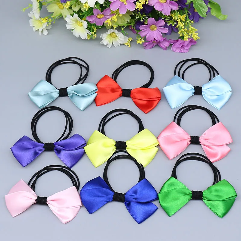 

velvet scrunchie girls hair ties cute girls elastic hair bands headwear hair rubber band for women's hair accessoires B08-1