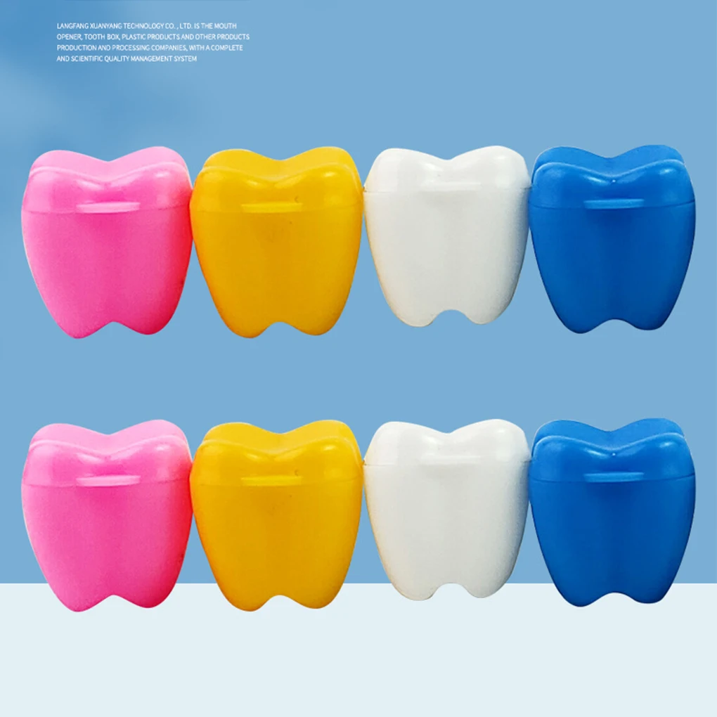 

10 Pieces Color Random Baby Tooth Boxes Teeth Storage Case Organizer