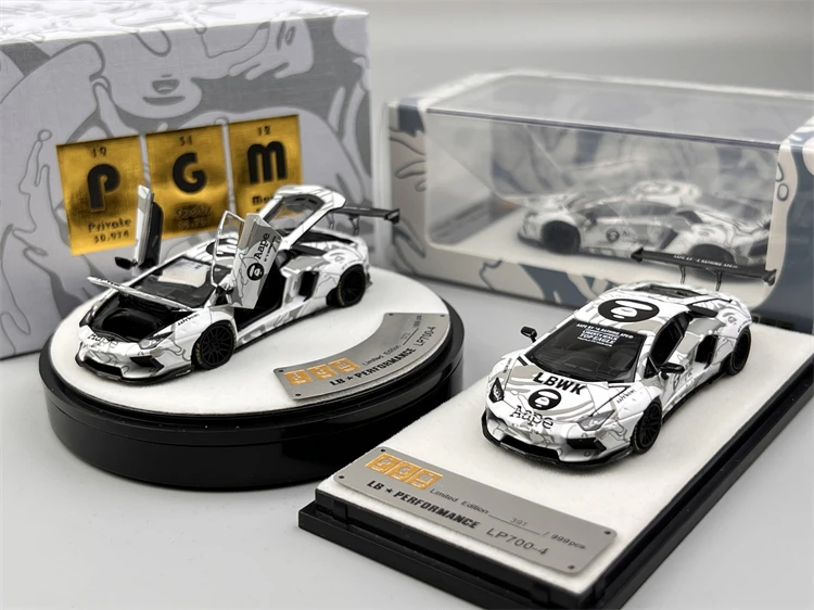 PGM 1:64 LP700 LBWK литые полностью открытые копии сплава масштабная модель автомобиля