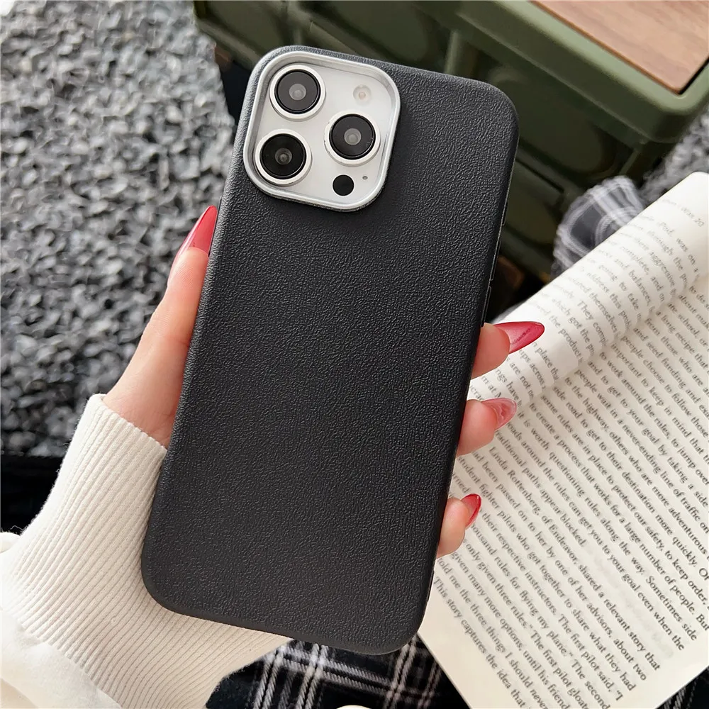 Matte Leather Pattern Phone Case For Infinix Hot 50 Pro Plus 50i 40 40i 30 30i Play NFC Soft Silicone Shockproof Cover