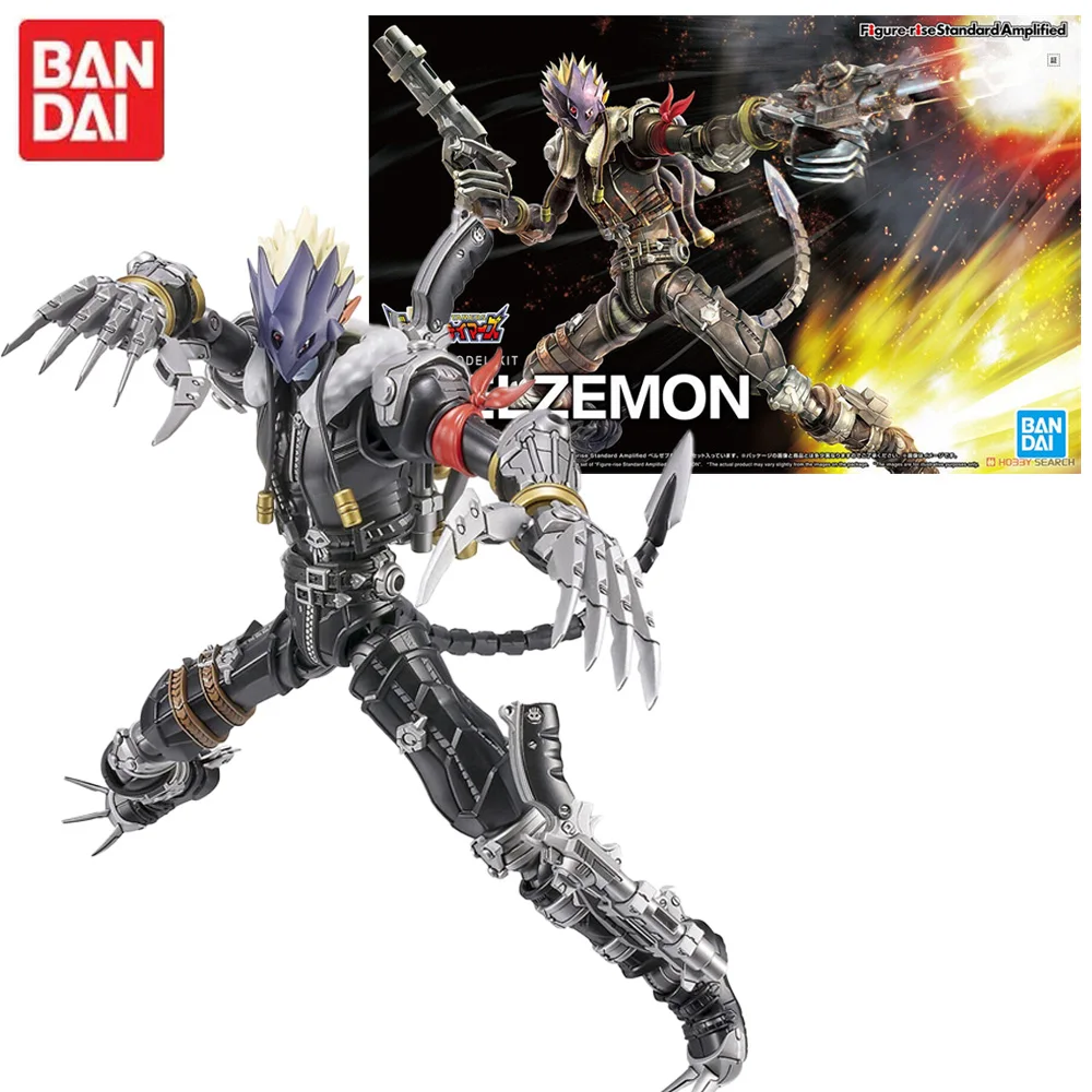 

Фигурка Bandai Rise Digimon Adventure Beelzebumon Аниме фигурки Сборная модель сборный робот подарок для детей на день рождения 14 см