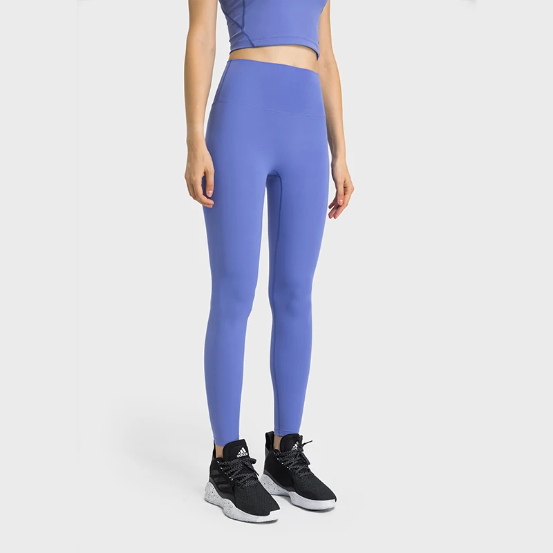 ASHLIMO Leggins Women Gym Free Size Yoga Pants Lift Hip High Waist Nude Feel No Trace Exercise Pants Lulu Fitness Yoga Clothing