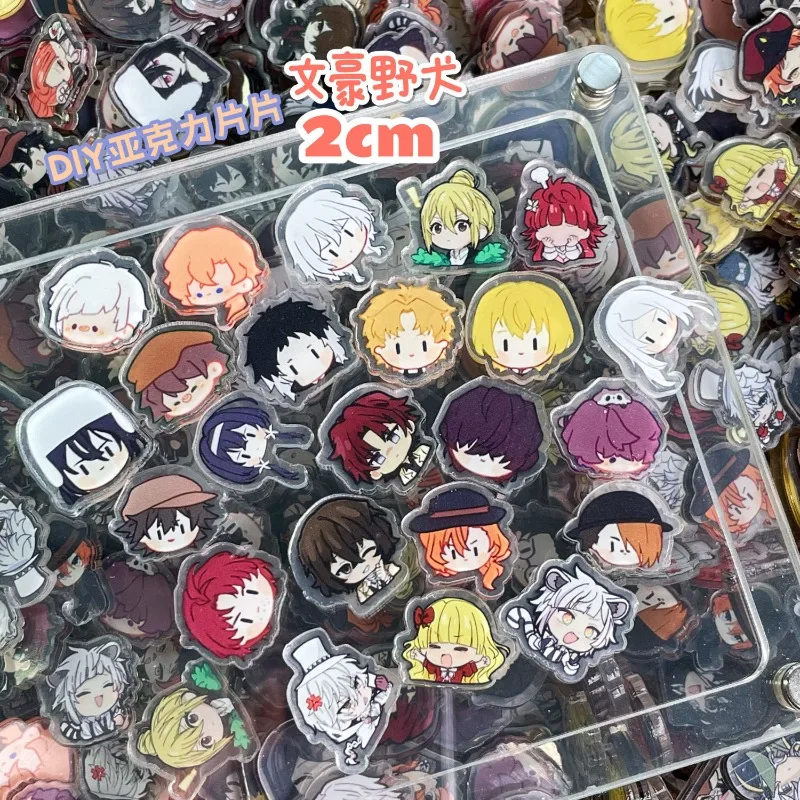 

Bungo Stray Dogs Figures Acrylic 2cm Fashion Anime Action Figure Accessories Collection Kids Gift SMD Mixed DIY SMD Hand-painted