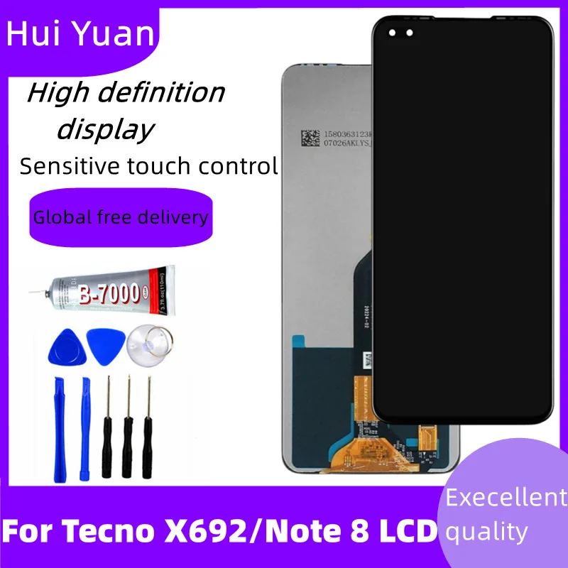 100% новый протестированный ЖК-дисплей для Infinix Note 8 X692, ЖК-дисплей и сенсорный экран в сборе