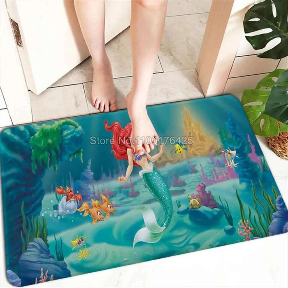 Живая маленькая Русалочка Ариэль ковры напольный коврик украшение для спальни