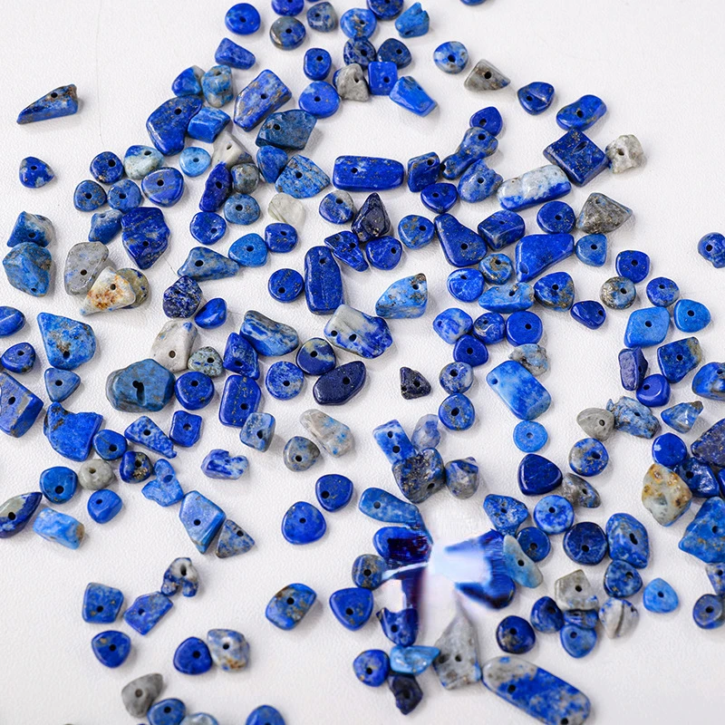 Натуральный кристалл асимметричный перфорированный дробленый камень DIY браслет