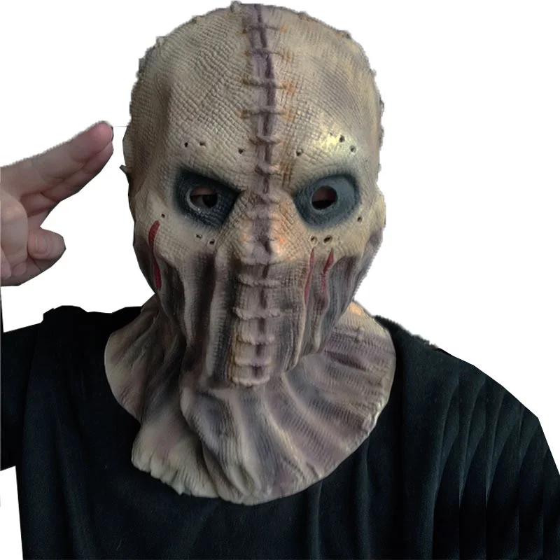 Ужасающая латексная маска для взрослых костюм призрака на Хэллоуин реквизит