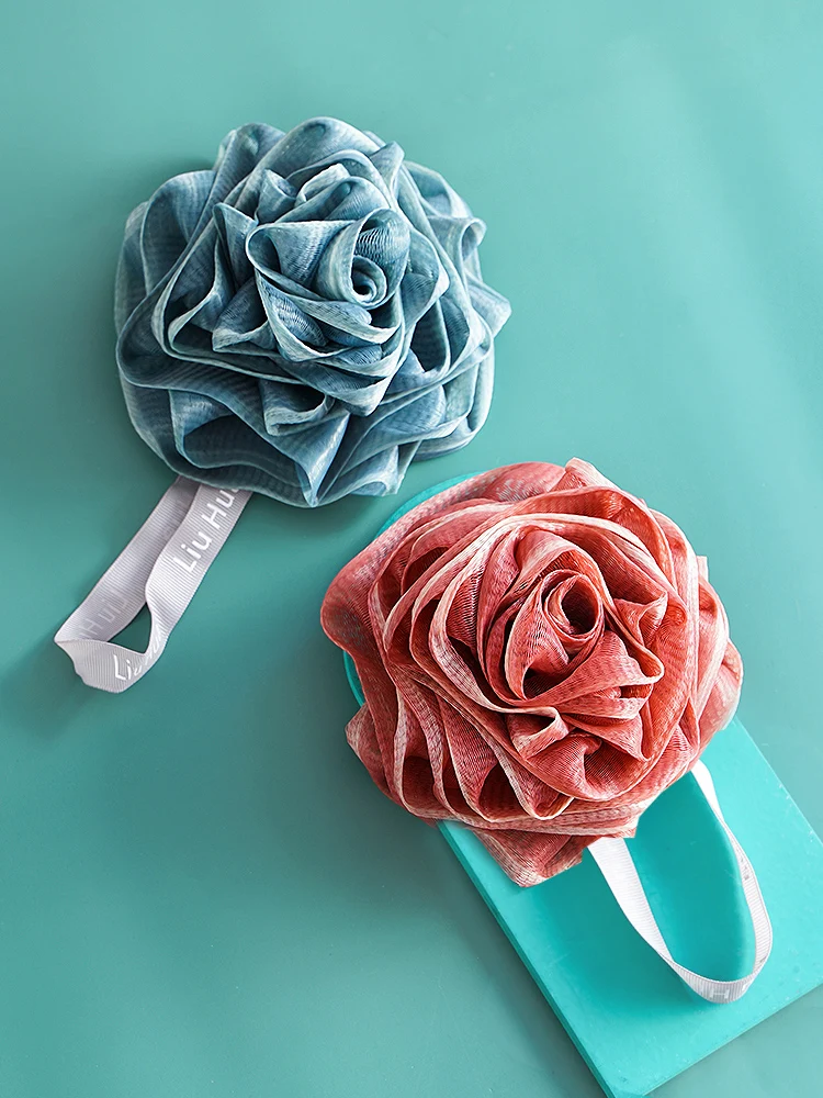 

Two-Color Mesh Sponge Large Shower Ball High-End Non-Scattered Mesh Sponge Ball Cute Girl Bath Foaming Super Soft Bath Supplies