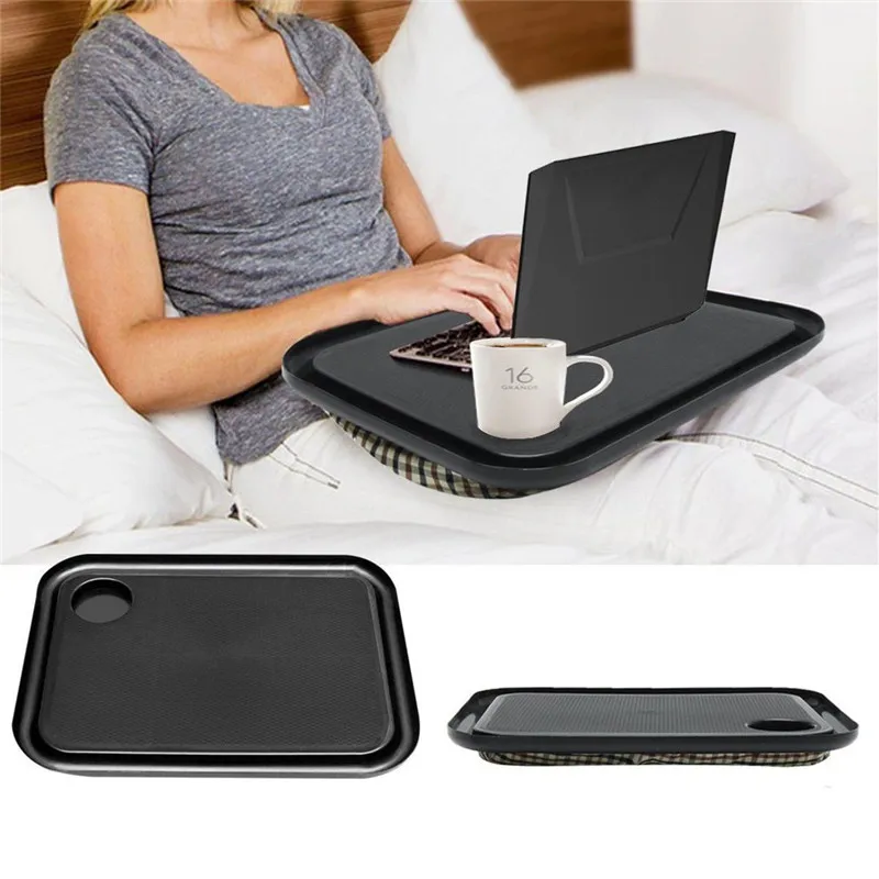 42 x 33cm Portable Handy Lap Tray Laptop Table Handy Learning Desk Lazy Tables New Laptop Stand Holder For Bed For Notebook