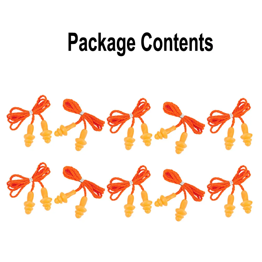 Наборы Ohrabangpsel Беруши 10 пар высококачественных силиконовых затычек для ушей