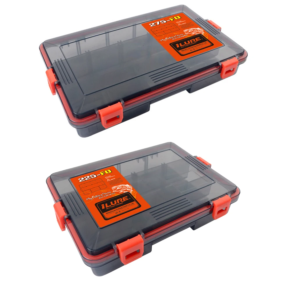 

Plastic Fishing Tackle Box Fishing Bait Lure Fishhook Holder Storage Case Organizer Fish Accessories Organizer Box