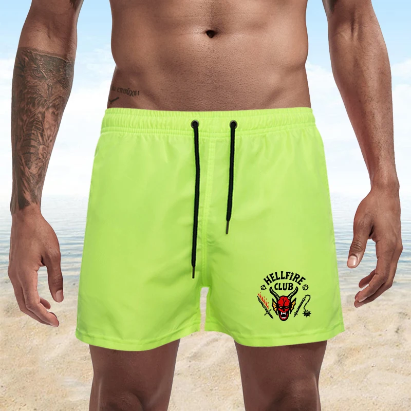 Летние мужские шорты с принтом, Спортивные Повседневные Дышащие тренировочные свободные мужские пляжные брюки конфетных цветов
