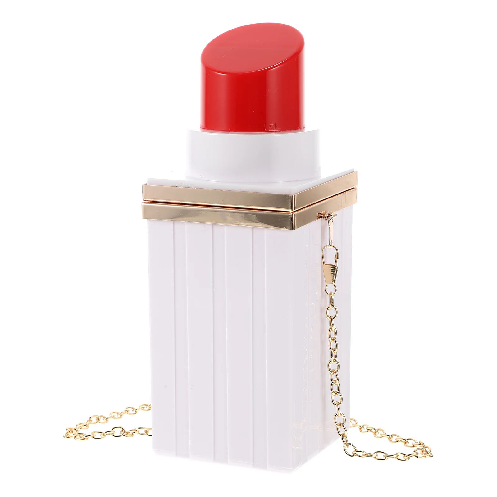 

Lipstick Handbag Portable Chain Bag Fashion Clutch Bag Evening Bag for Party Banquet
