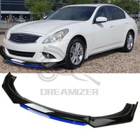 universal car front bumper lip splitters chin spoiler protector plate lip skirt side gloss black for audi a3 a4 a5 car cover