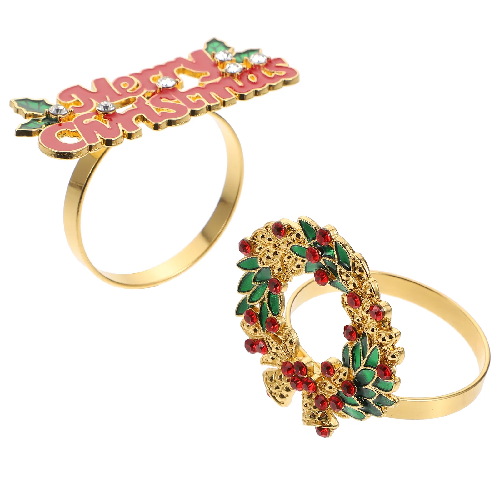 

Napkin Holder Rings Serviette Christmas Holiday Table Ring Decor Dining Buckle Buckles Chic Wedding