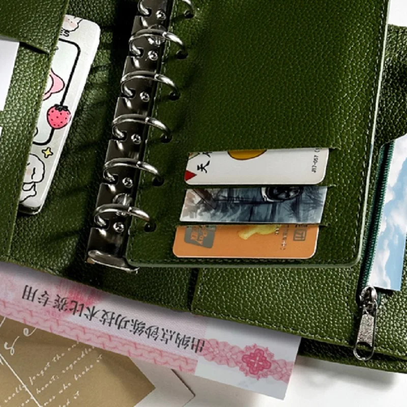 Ежедневник на 2024 год ежедневник A7 дневник 6 колец блокнот из искусственной кожи