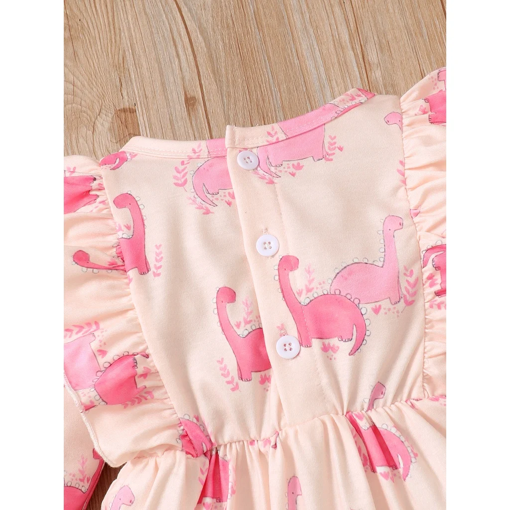 Одежда для маленьких девочек комбинезоны с рисунком фламинго Дешевые предметы