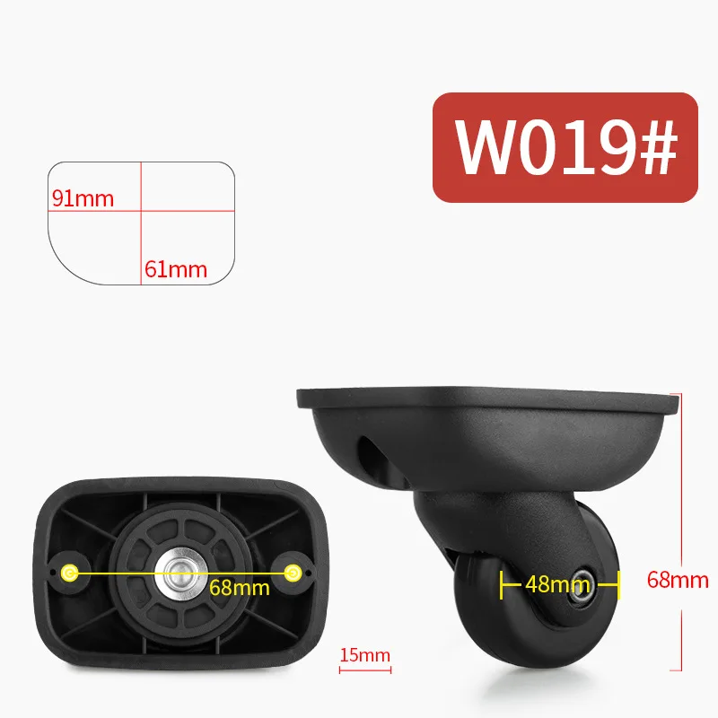 Replacement Traveling Suitcase Universal Wheel Casters Luggage New Wear-resistant Shock-absorbing Silent Wheel Accessories Wheel
