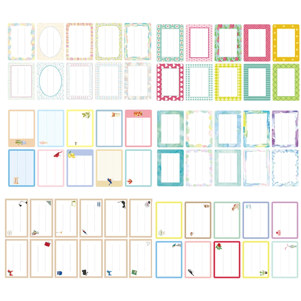 

124Pcs Impresora De Sticker Name Labels, Creative Different Styles Sticker Adhesive Lables for School Office Home Stickers