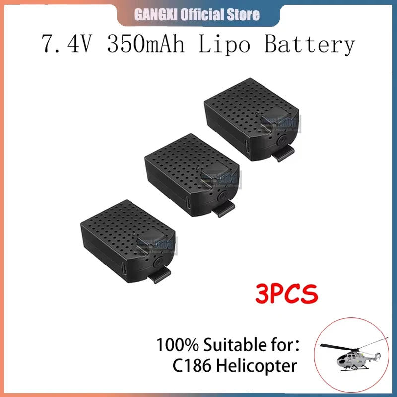 RC ERA C186 BO-105/E120 4CH Flybarless Вертолет Repuestos 7 4 В 350 мАч Lipo Batería Accesorios