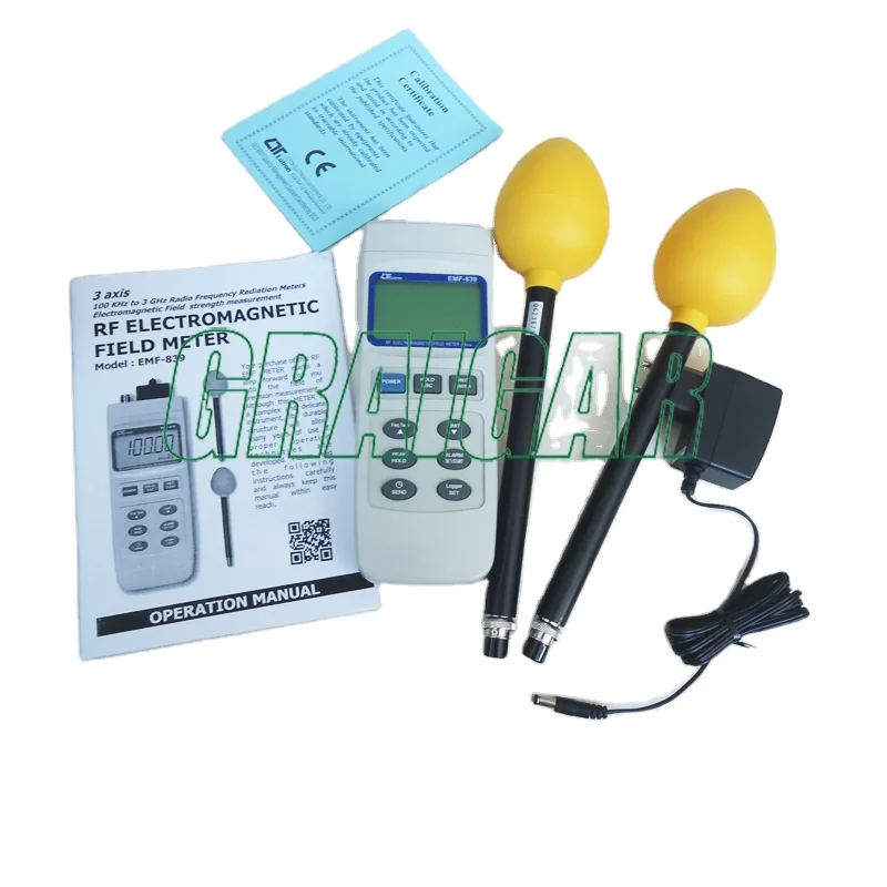 Тестер электромагнитного поля Lutron EMF-839 двойной EMF с диапазоном