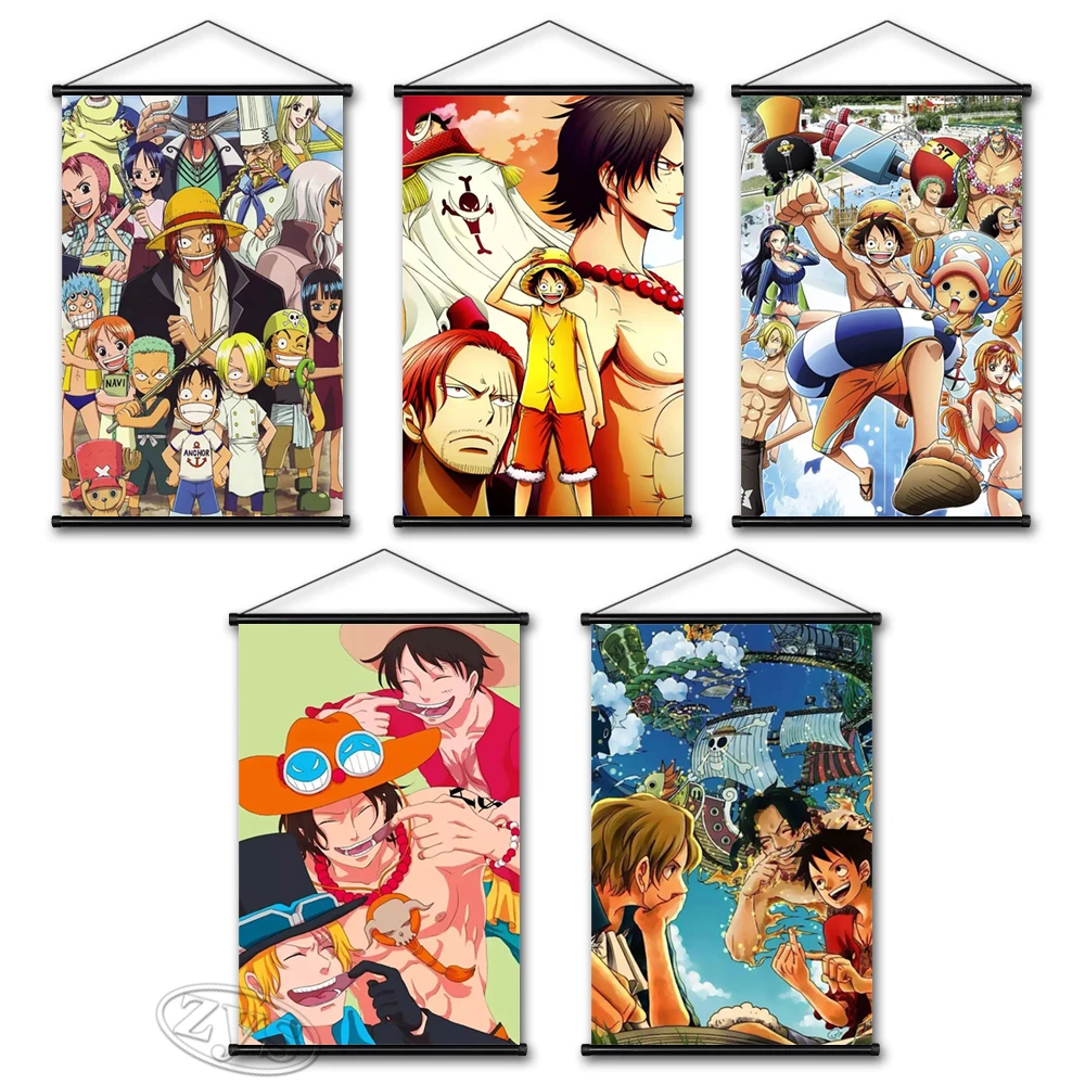 

One Piece Wall Painting Monkey D Luffy Canvas Portgas D Ace Modular Pictures Print Posters Home Decoration Artwork Living Room