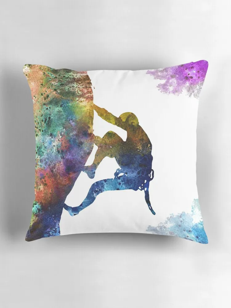 Мужская спортивная подушка для альпинизма акварельная