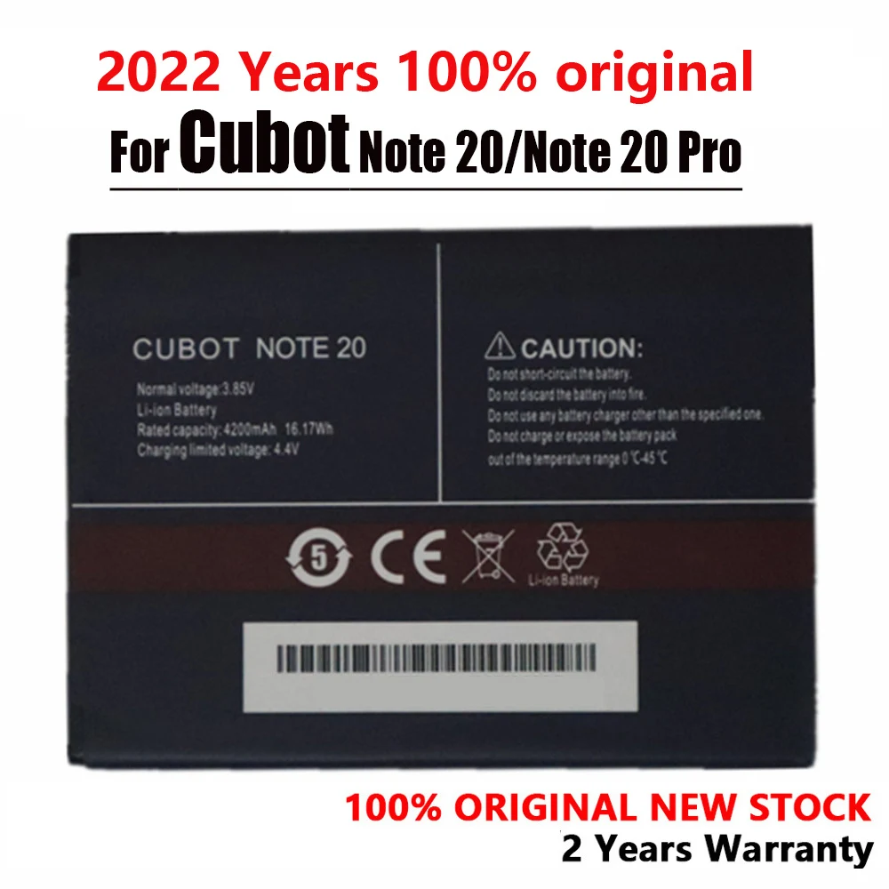 

Новый 100% оригинальный аккумулятор 4200 мАч для Cubot Note 20 / Note 20 Pro, резервные батареи высокого качества для телефона с номером отслеживания