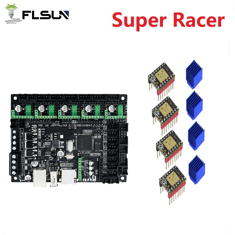 FLSUN Super Racer The Main Board 3d Printer Accessories SR Latest Version MIK Robin Nano V3.0 Motherboard TMC2209 Driver Module loading=lazy