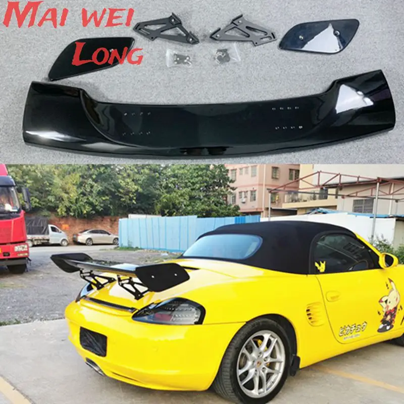 Для Porsche Cayman Boxster 718 981 987 97 АБС-пластик неокрашенный цвет задняя крыша спойлер GT