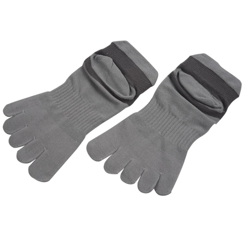 12 Pair Men Cotton Low Cut Athletic Socks 5 Toe Socks Mesh Wicking, Black+White+Yellow+Blue+Green+Grey & Light Grey