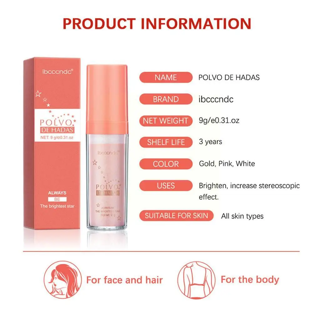 New White Moonlight Highlighter Powder Polvo De Hadas Glitter Powder Shimmer Contour Powder for Face Body Highlight Makeup O3M2 6 New White Moonlight Highlighter Powder Polvo De Hadas Glitter Powder Shimmer Contour Powder for Face Body Highlight Makeup O3M2 6