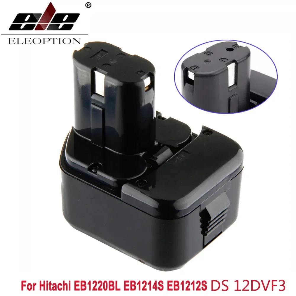 

ELEOPTION 3500mAh/2000mAh 12V 2.0Ah Battery for Hitachi EB1214S 12V EB1220BL EB1212S WR12DMR CD4D DH15DV C5D , DS 12DVF3