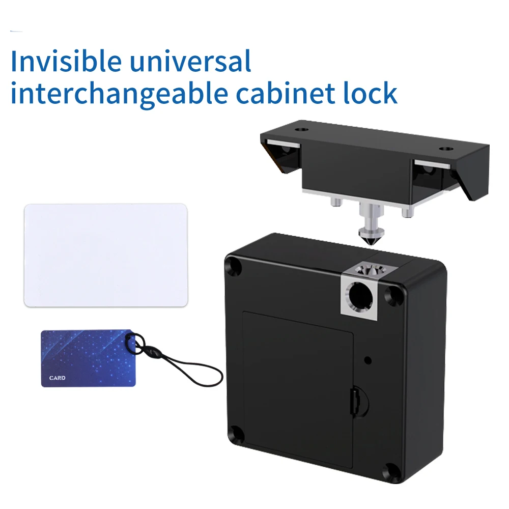 

Z50 Hole-free Invisible Sensor Induction Cabinet Lock RFID Card Smart Electronic Lock Wardrobe Furniture Sauna Cupboard Locker