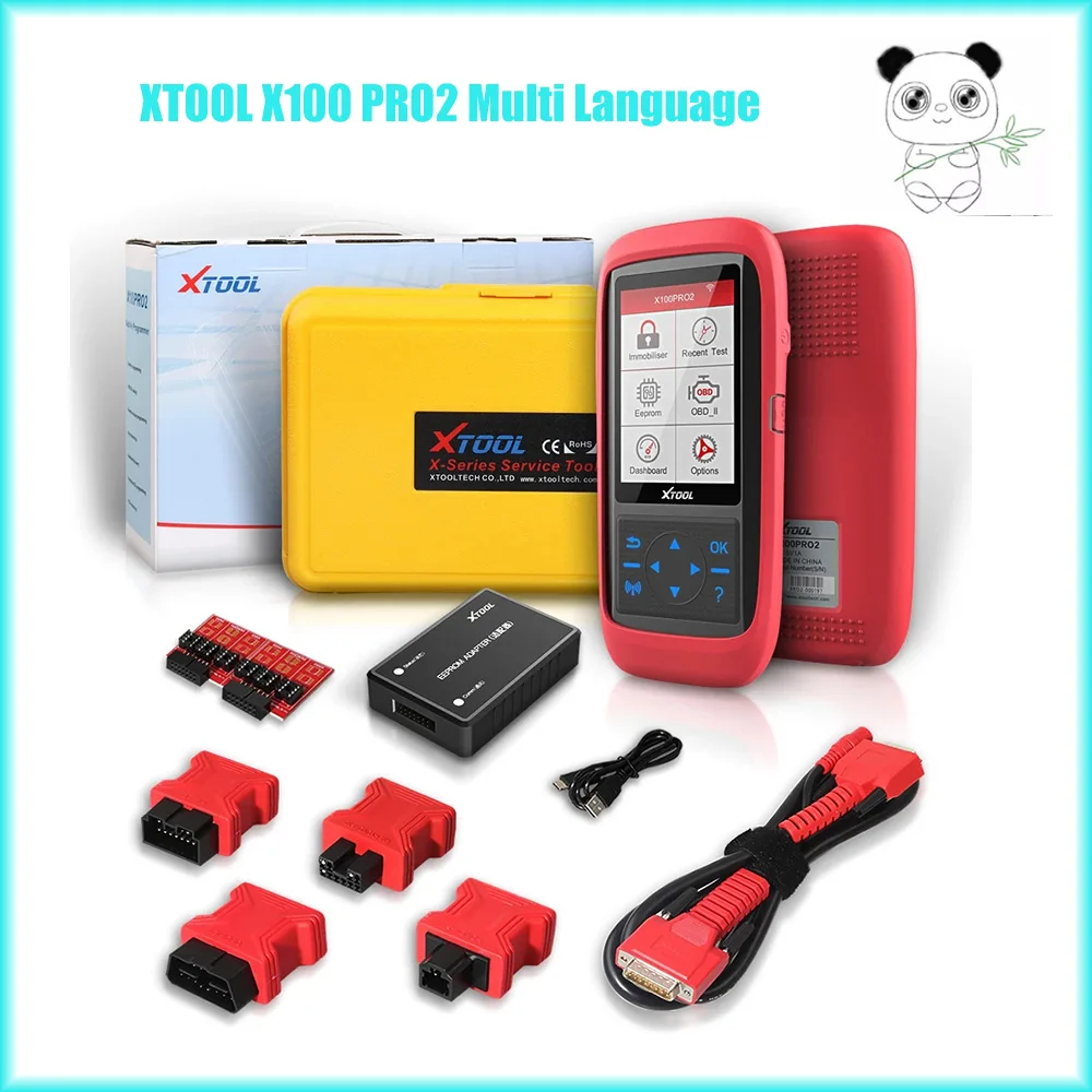

XTOOL X100 Pro2 Key Programmer Auto OBD2 Scanner with EEPROM Adapter Support Mile-age Adjustment Free Update PK Xtool KC100 Pad2