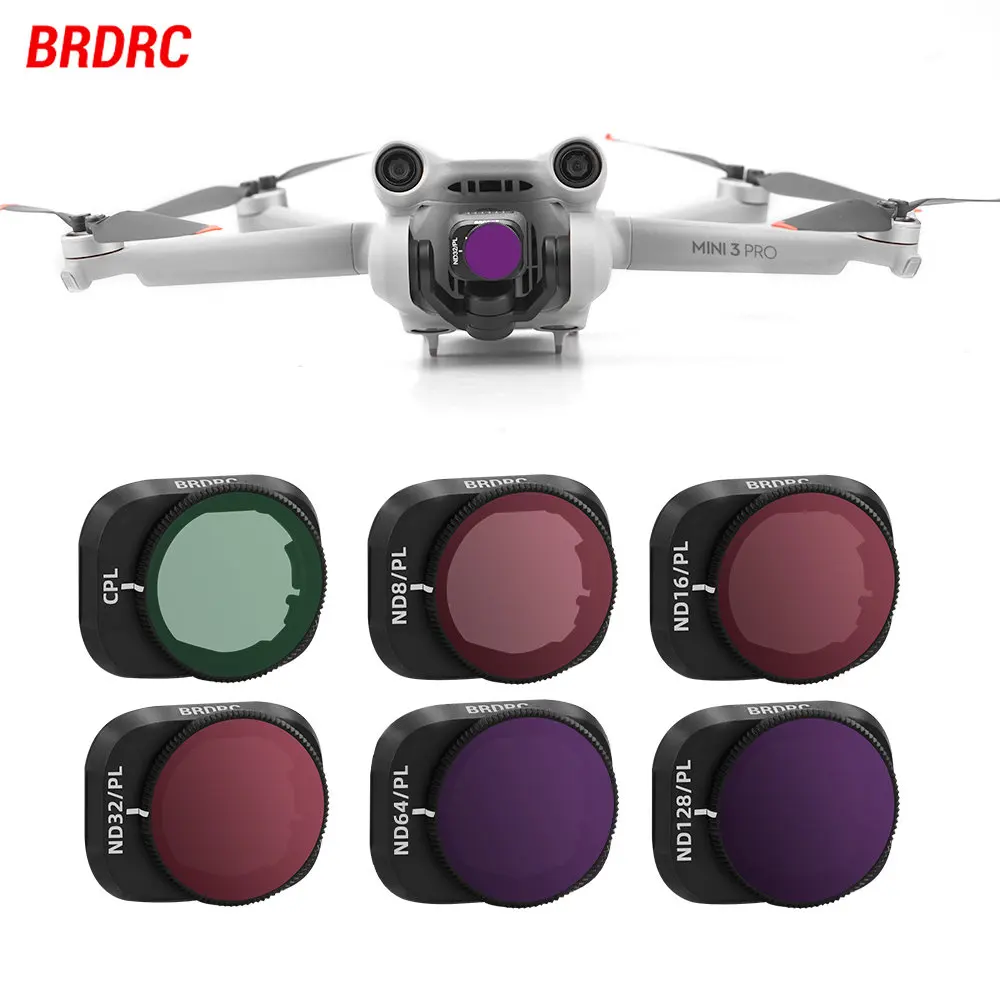 Фильтр объектива для DJI Mini 3/3 Pro Drone Camera CPL/UV/NDPL, полярное Оптическое стекло нейтральной плотности, защита от царапин, водонепроницаемый аксессуар